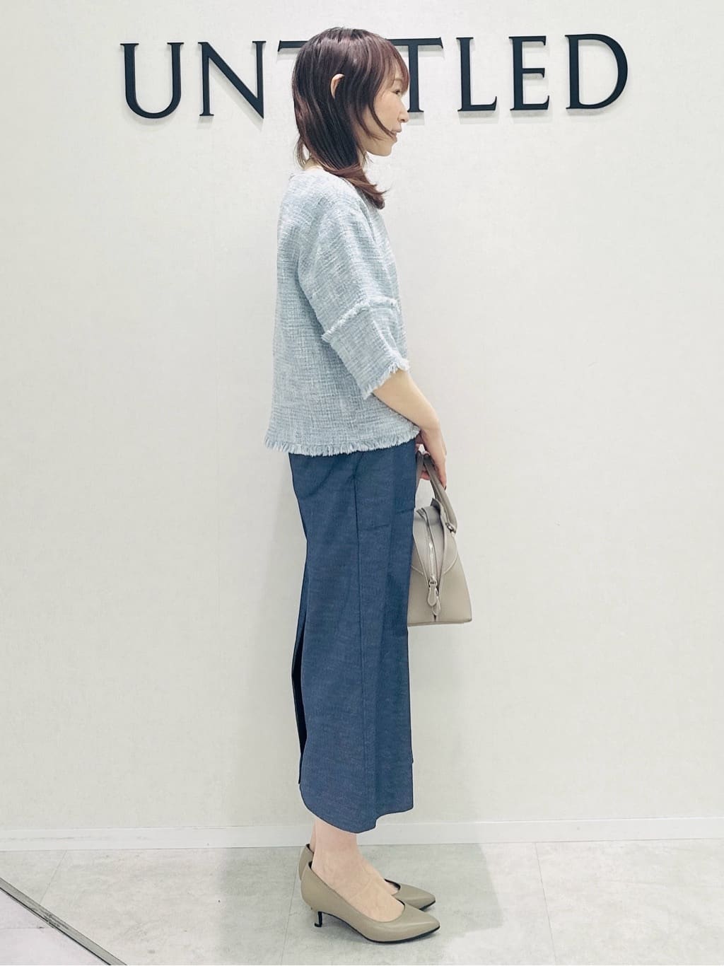 Miwaさんの「UNTITLED｜【定番人気/はっ水/洗える】タスランショートトレンチコート」を使ったコーディネート