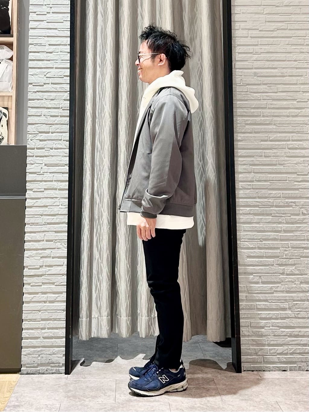 KENJI Iさんの「THE SHOP TK｜FLEX LINE ストレッチリブブルゾン　ストレッチ/防シワ/マシンウォッシャブル/セットアップ可」を使ったコーディネート