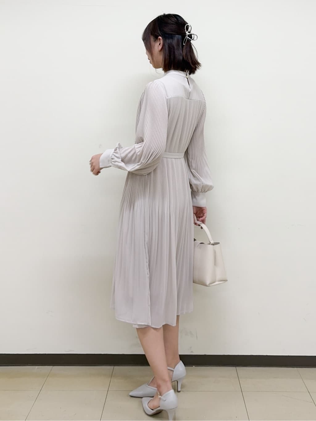 yurinaさんの「index｜《通勤／セットアップ対応》ノーカラーツイードジャケット【洗濯機OK】」を使ったコーディネート