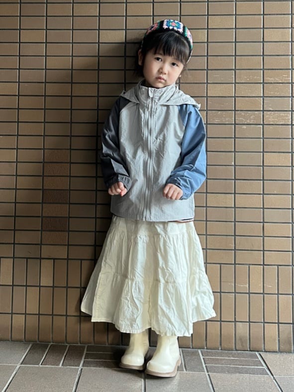 ga_riさんの「THE SHOP TK｜【110－160】配色ナイロンブルゾン」を使ったコーディネート