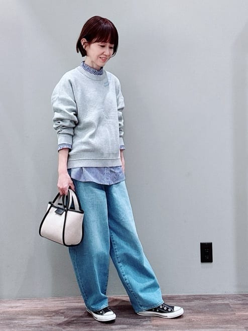 Satoさんの「Dessin｜【洗える】フリルネックブラウス」を使ったコーディネート