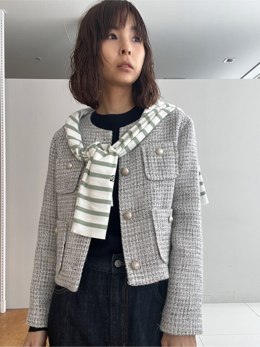 misaさんの「DRESSTERIOR｜◆【ウォッシャブル】コットンフルニードルニット」を使ったコーディネート