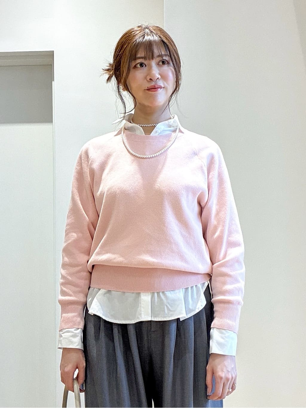 もんちゃんさんの「OPAQUE.CLIP｜スウェットライクニット【洗濯機OK】」を使ったコーディネート