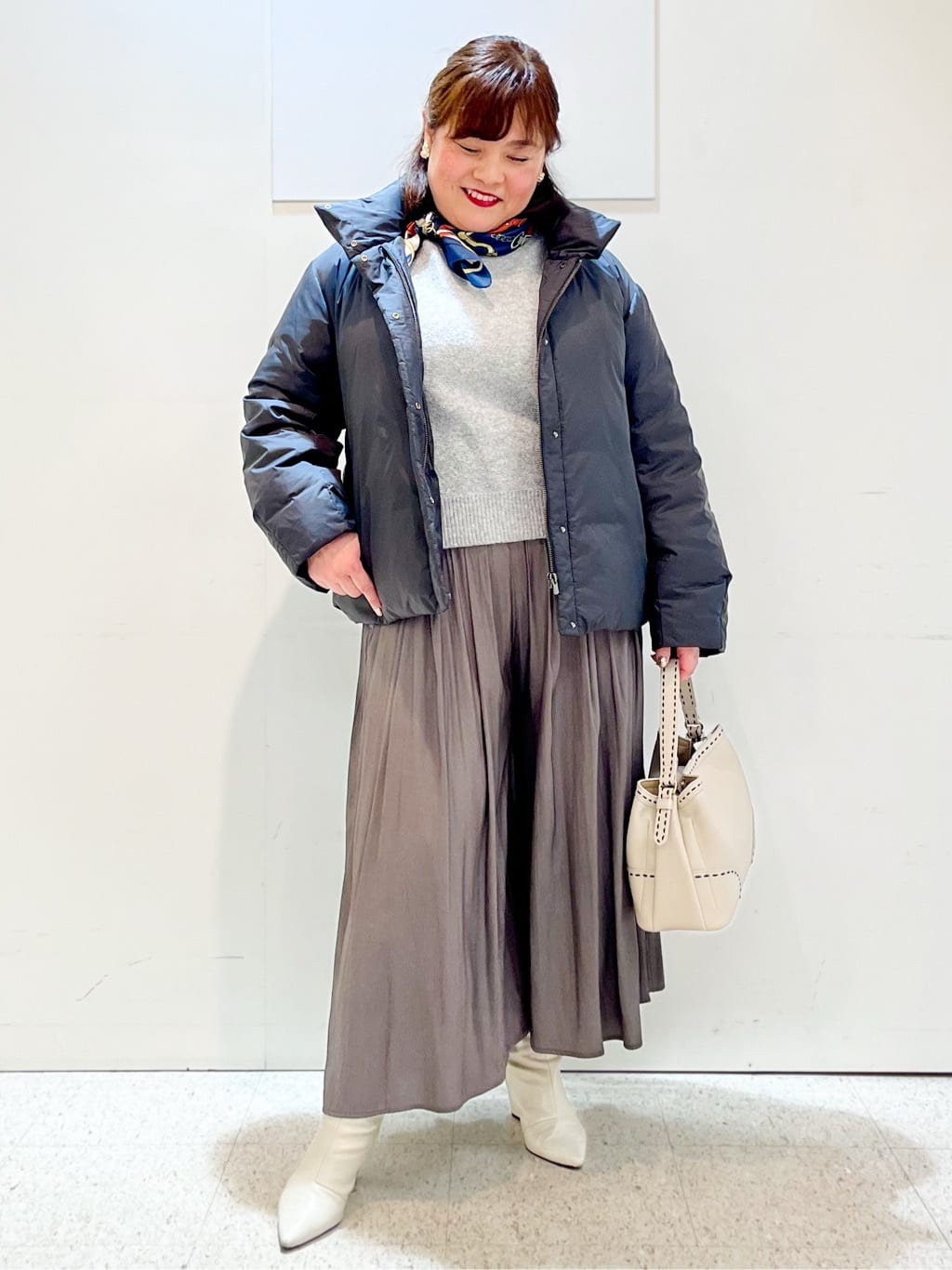 kimmyさんの「Reflect｜【すっきりシルエット】ショート丈ダウンコート」を使ったコーディネート