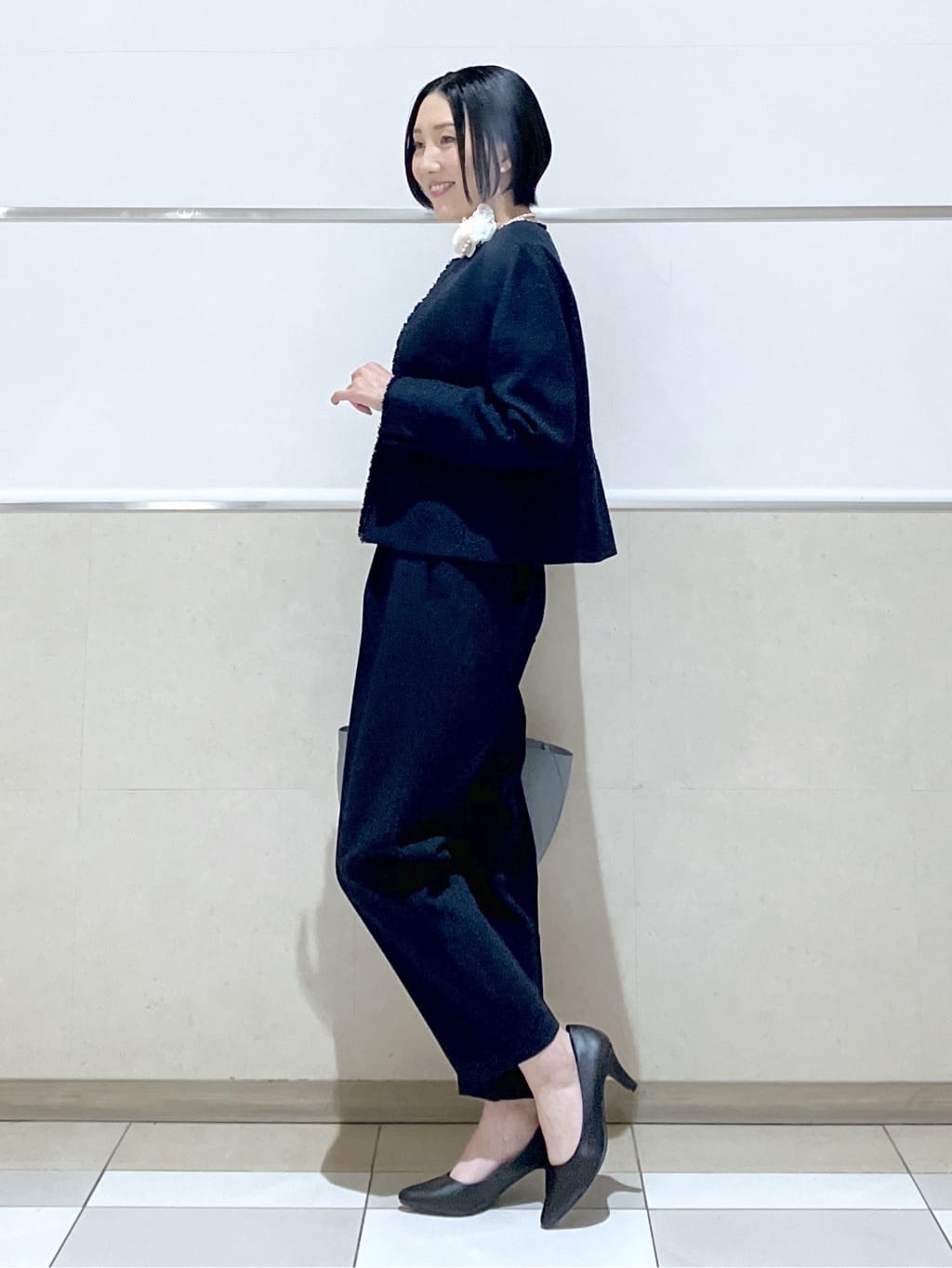 eriko さんの「Dessin｜【洗える】ジョーゼットブラウス」を使ったコーディネート