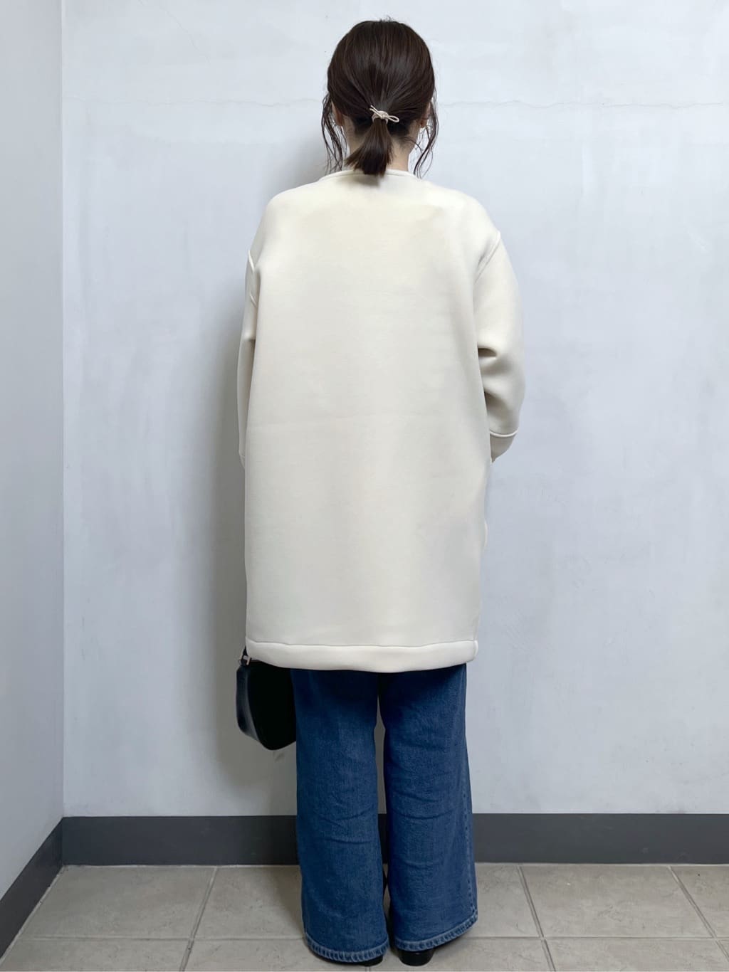 mikiさんの「OPAQUE.CLIP｜リバーシブル配色ノーカラーコート【洗濯機OK】」を使ったコーディネート