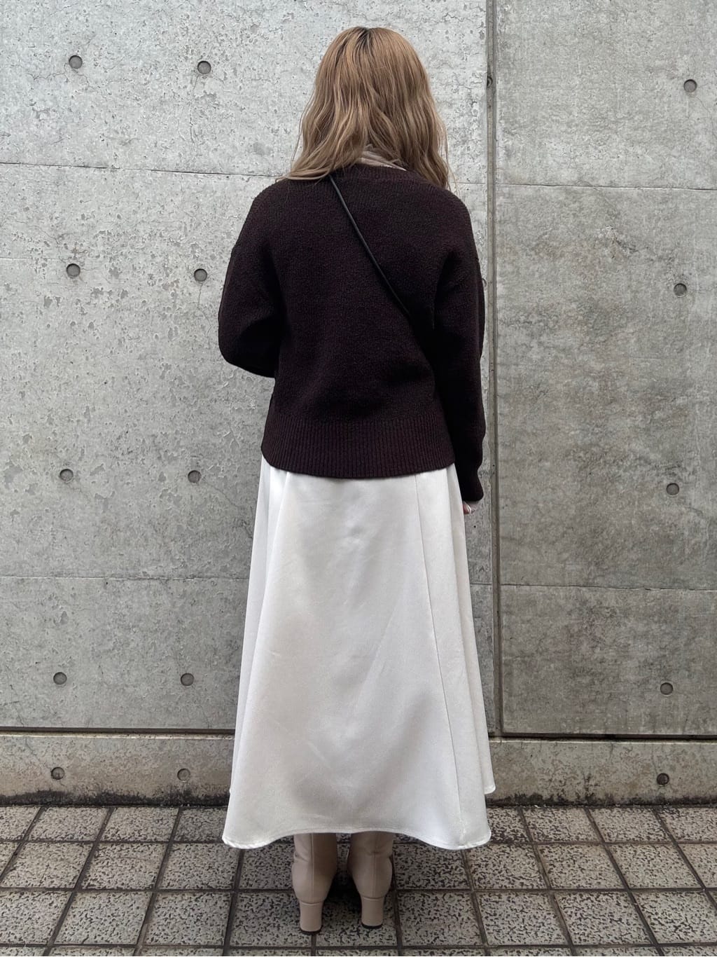 minaさんの「grove｜シアー切替ハイネックプルオーバー」を使ったコーディネート