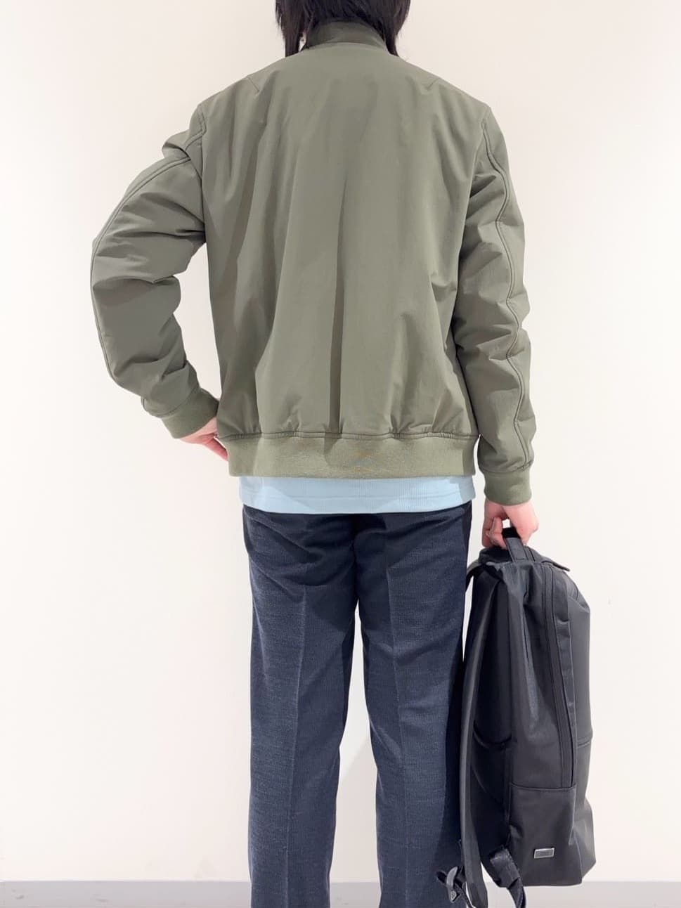 及川さんの「TAKEO KIKUCHI｜スタンドカラー ショート リブ ブルゾン」を使ったコーディネート