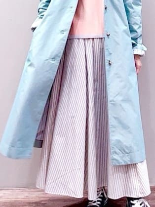 Satoさんの「Dessin｜シャンブレースプリングコート」を使ったコーディネート