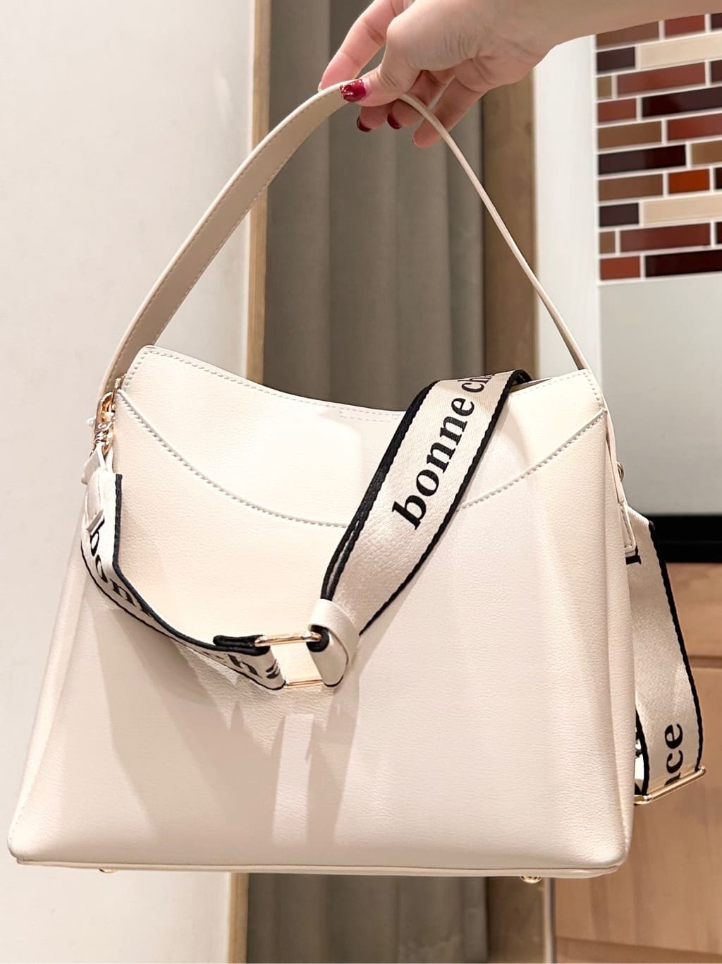 かのさんの「THE SHOP TK｜【POLO BCS 別注】5分袖ケーブルニット」を使ったコーディネート