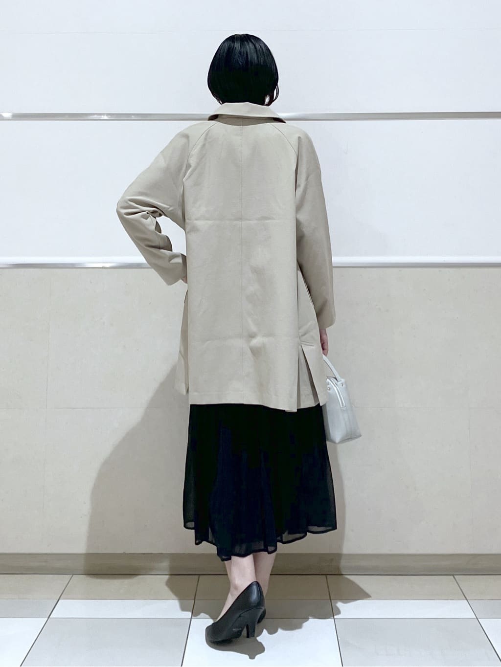 eriko さんの「Dessin｜【花粉ガード/撥水加工/洗える】ステンカラースプリングコート」を使ったコーディネート
