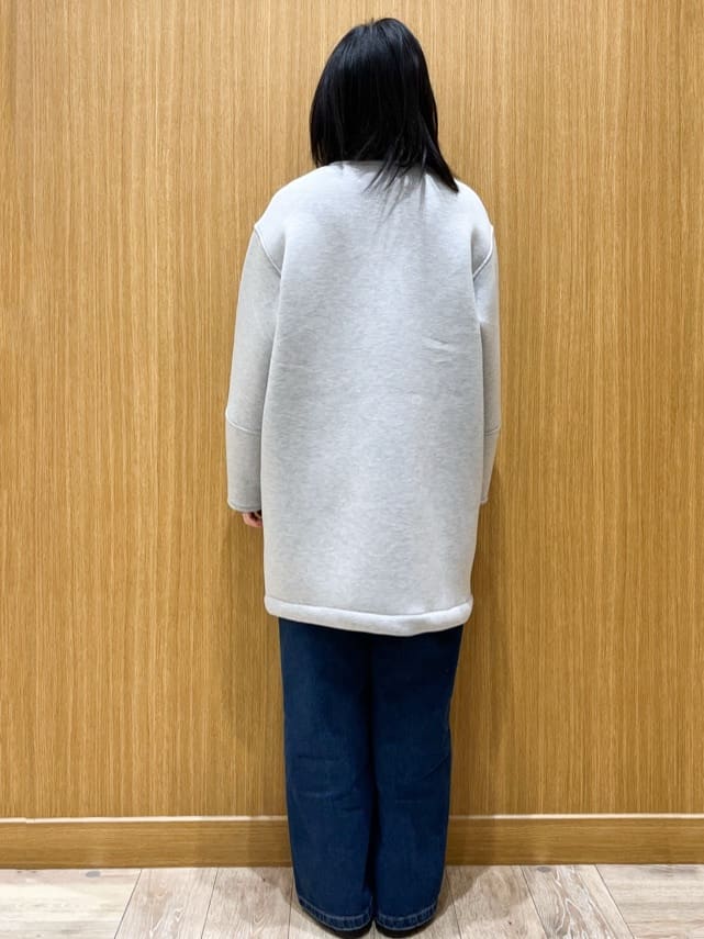 aさんの「OPAQUE.CLIP｜リバーシブル配色ノーカラーコート【洗濯機OK】」を使ったコーディネート