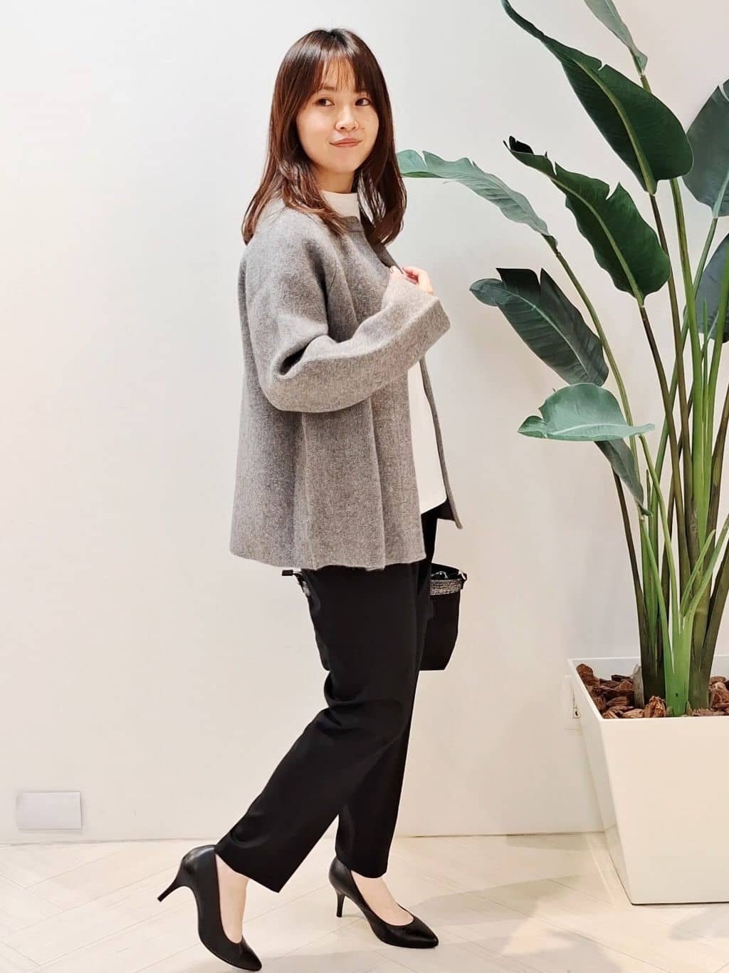 YuKaRiさんの「UNTITLED｜【軽アウター/ミドル丈】ウールニットコーディガン」を使ったコーディネート
