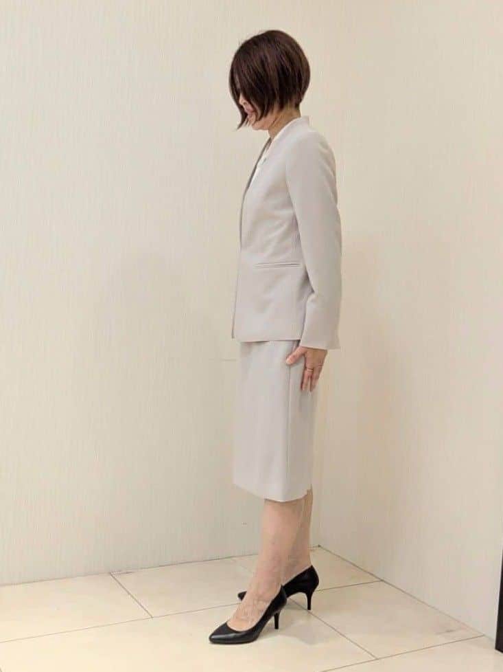 u-macoさんの「UNTITLED｜【セットアップ可/UV/接触冷感】エアリーノーカラージャケット」を使ったコーディネート