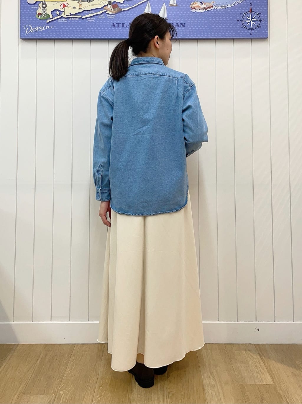 Mayaさんの「Dessin｜【ユニセックス/洗える】10OZデニムシャツ」を使ったコーディネート