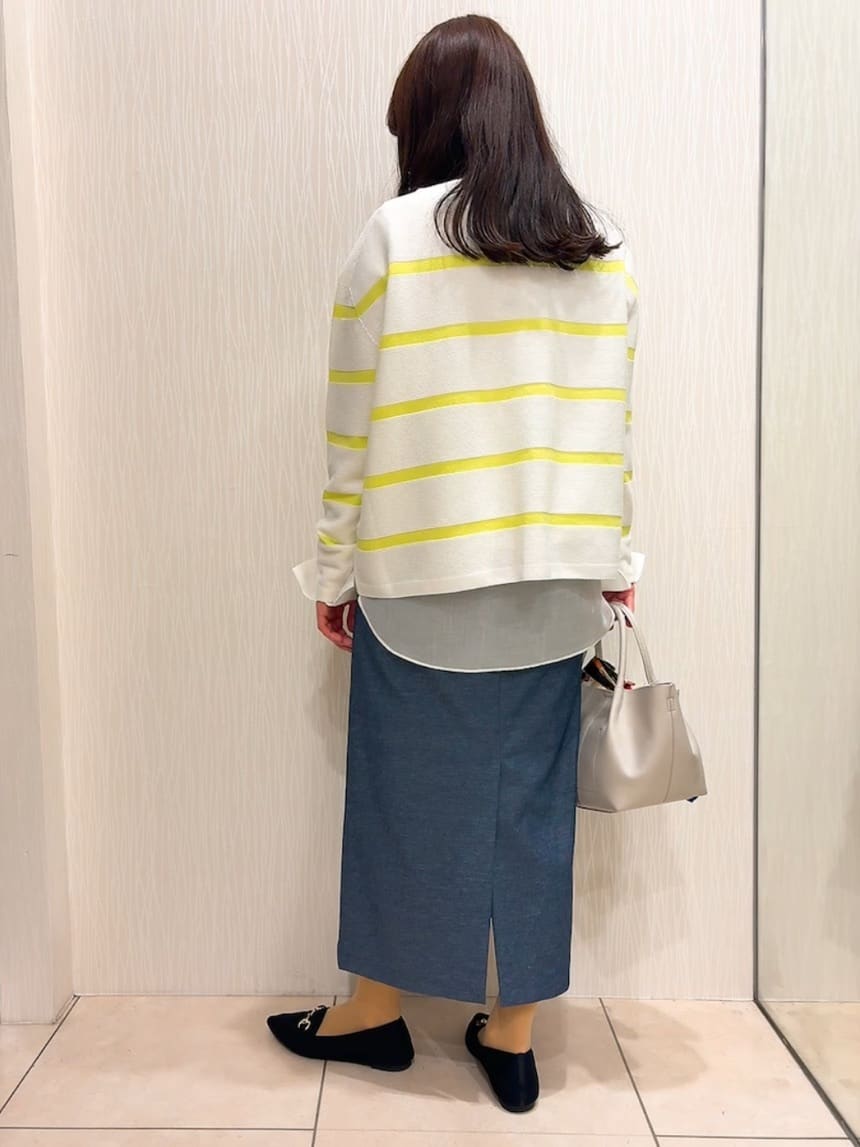 SAHOさんの「UNTITLED｜◆【ゆったり/洗える】クロップドニットプルオーバー」を使ったコーディネート