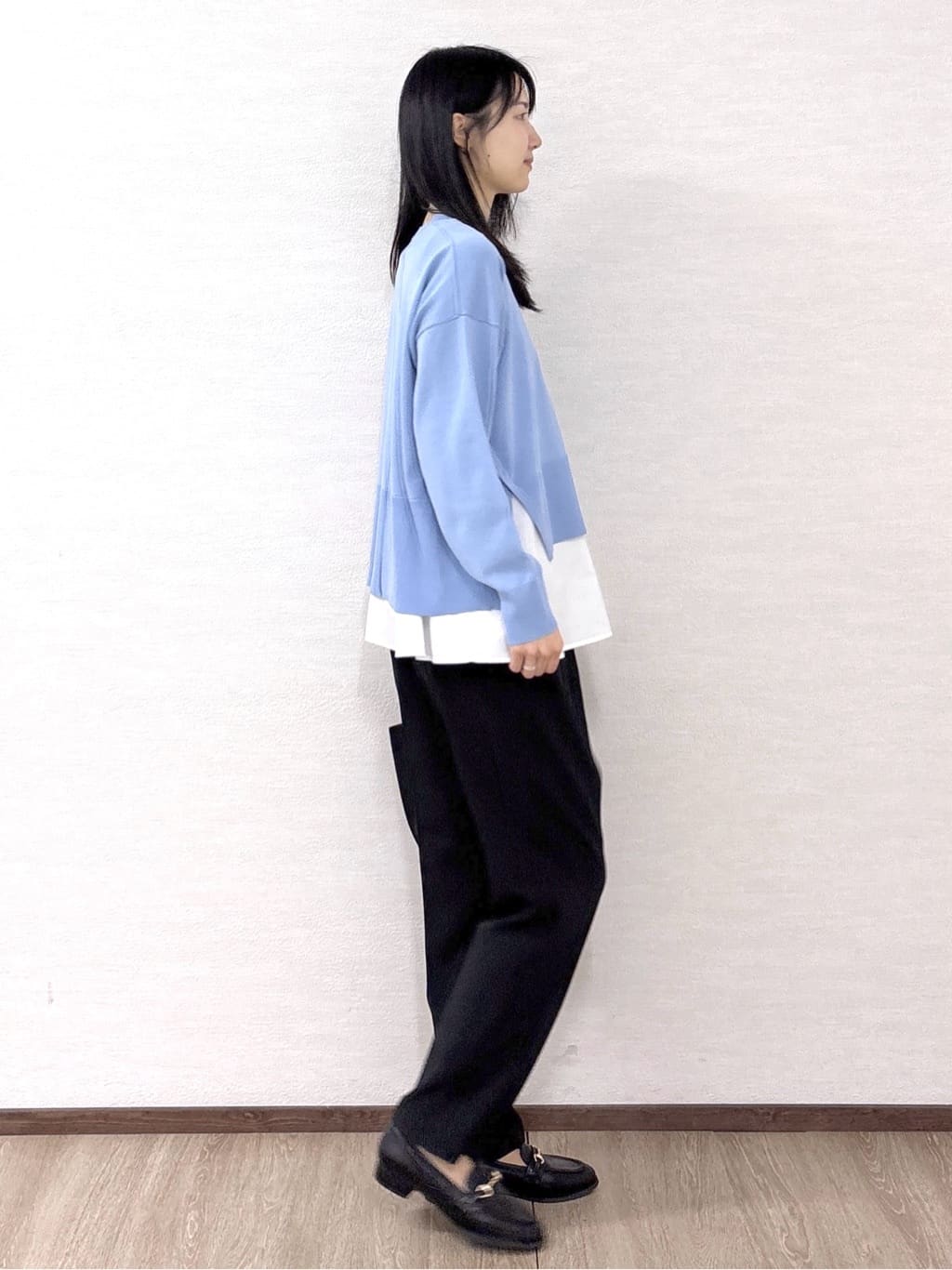 sachikoさんの「OPAQUE.CLIP｜《ツインセット》ワイドニット&times;裾フレアタンクトップ【洗濯機OK】」を使ったコーディネート