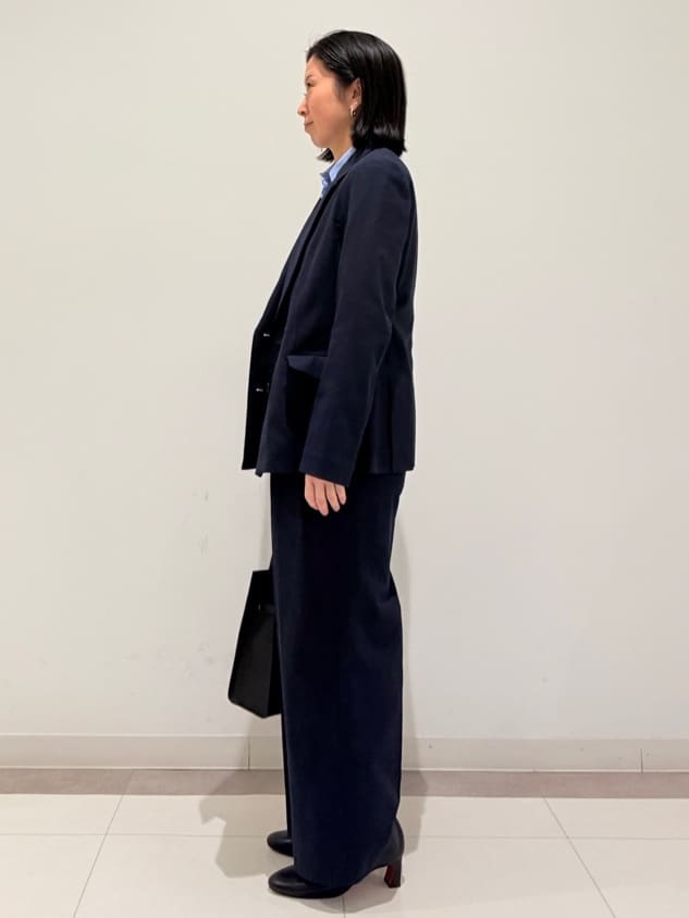 MIYAKAWAさんの「DRESSTERIOR｜【セットアップ可/吸水速乾/ウォッシャブル】リネンブレンドオックスダブルジャケット」を使ったコーディネート