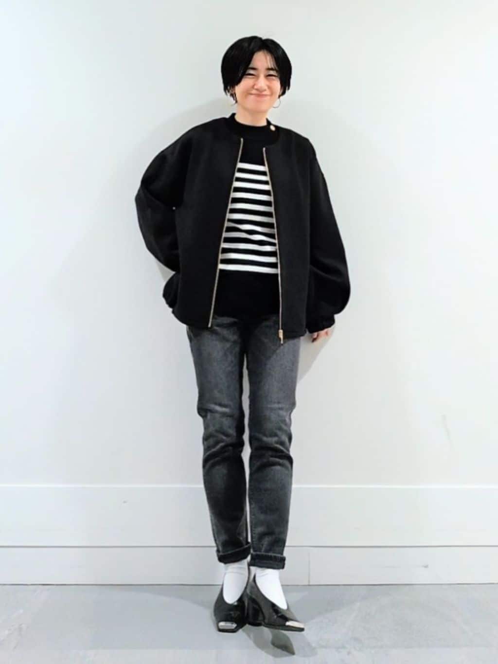ミズタさんの「UNTITLED｜◆【春アウター/ゆったり】ダンボールジップブルゾン」を使ったコーディネート