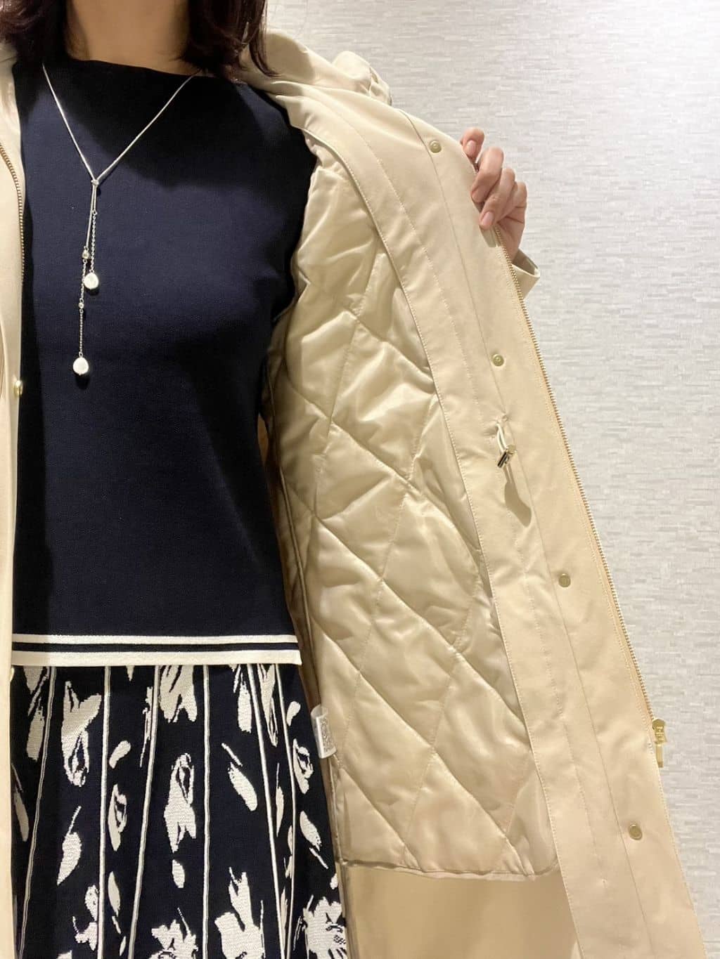 marikoさんの「Reflect｜【中綿ライナー付き】ライナー付きフーデッドロングコート」を使ったコーディネート