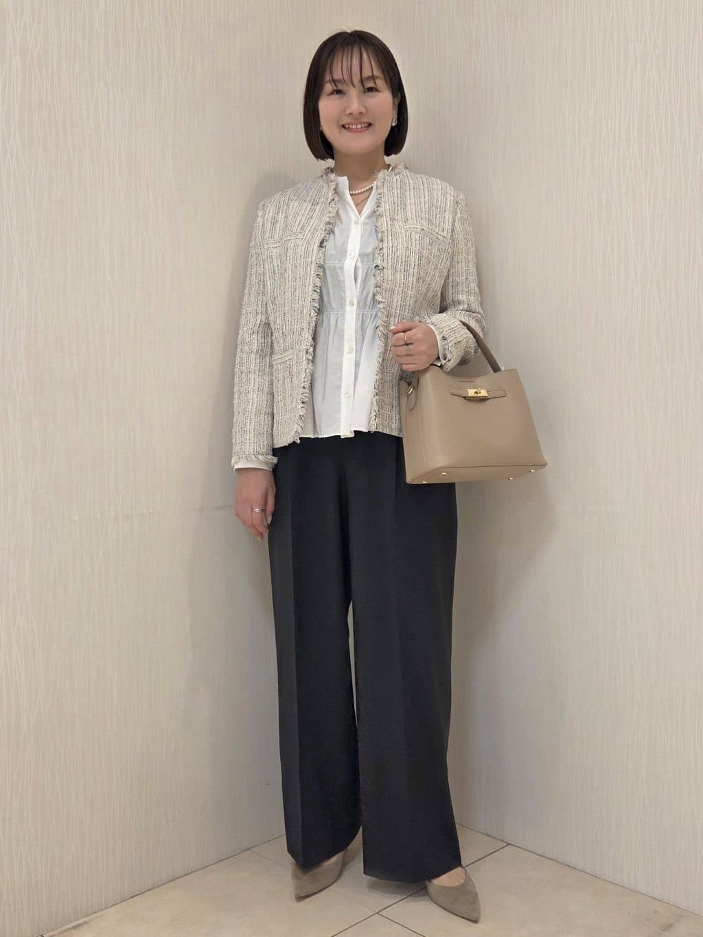 naokoさんの「UNTITLED｜【仕事着/スーツ】ファンシーツイード ジャケット」を使ったコーディネート