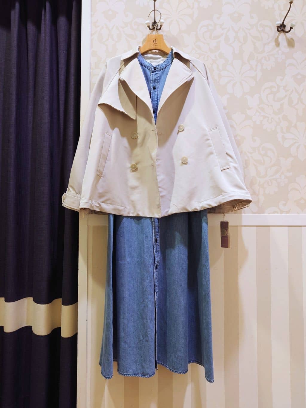 milkaさんの「grove｜【Lee&times;grove別注】LOCO FLARE DRESS」を使ったコーディネート