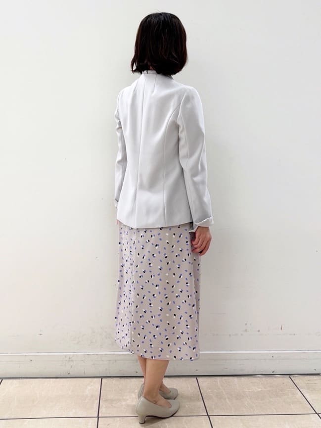 KIKIさんの「Reflect｜【セレモニー／通勤／おでかけに◎】フラワープリントボウタイワンピース」を使ったコーディネート