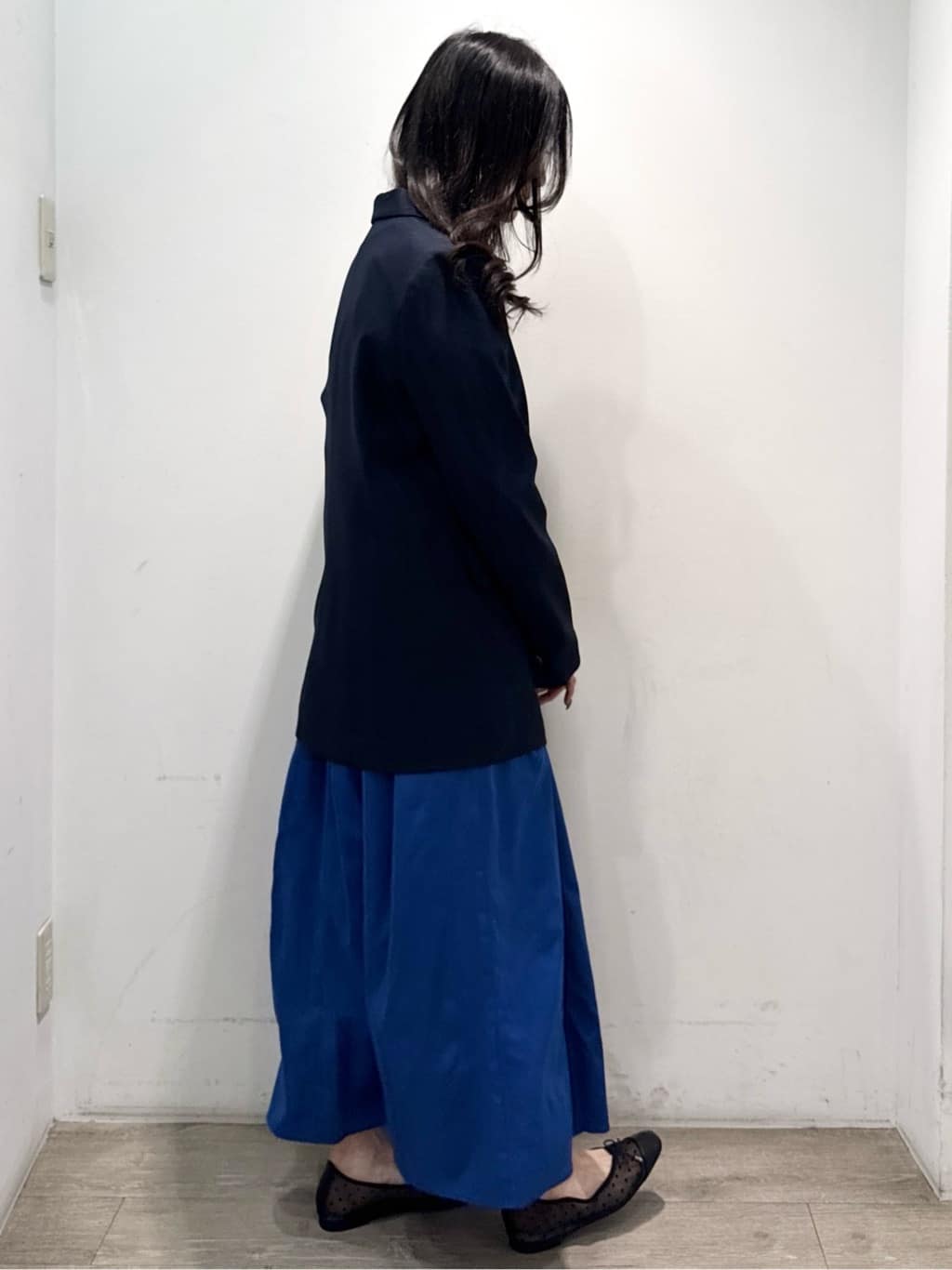 yuicciさんの「OPAQUE.CLIP｜金ボタンダブルブレストテーラードジャケット／セットアップ対応【洗える】」を使ったコーディネート