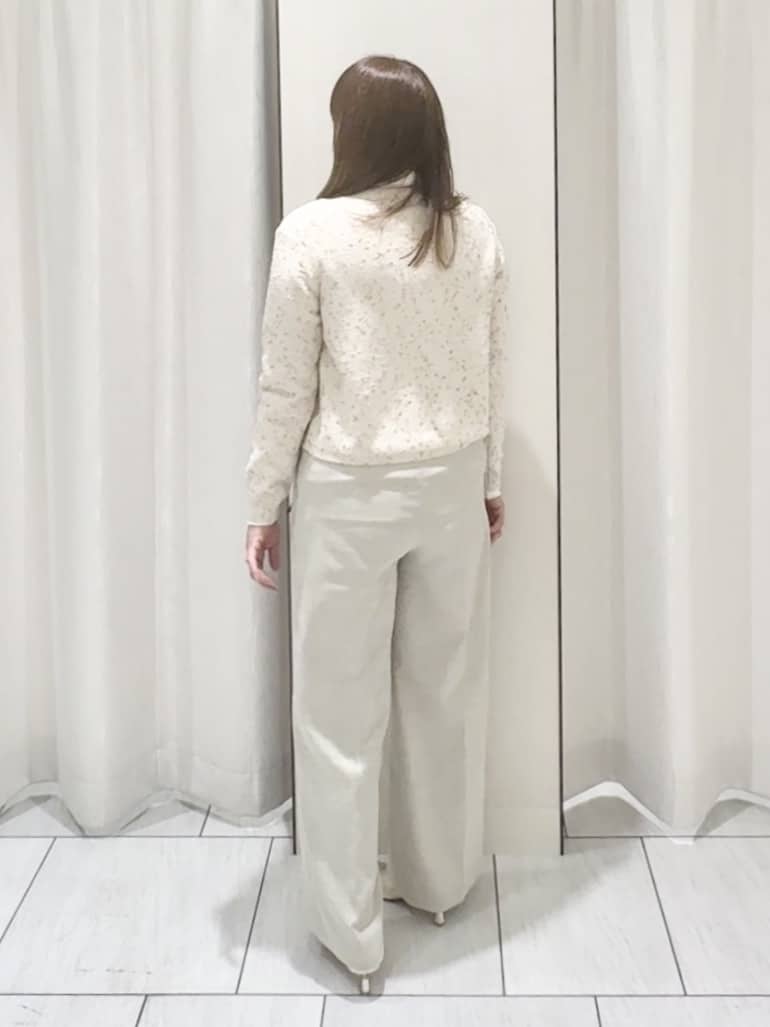 ʏᴜᴋɪᴋᴏさんの「UNTITLED｜◆【洗える/すっきり丈】ラメノット ニットカーディガン」を使ったコーディネート