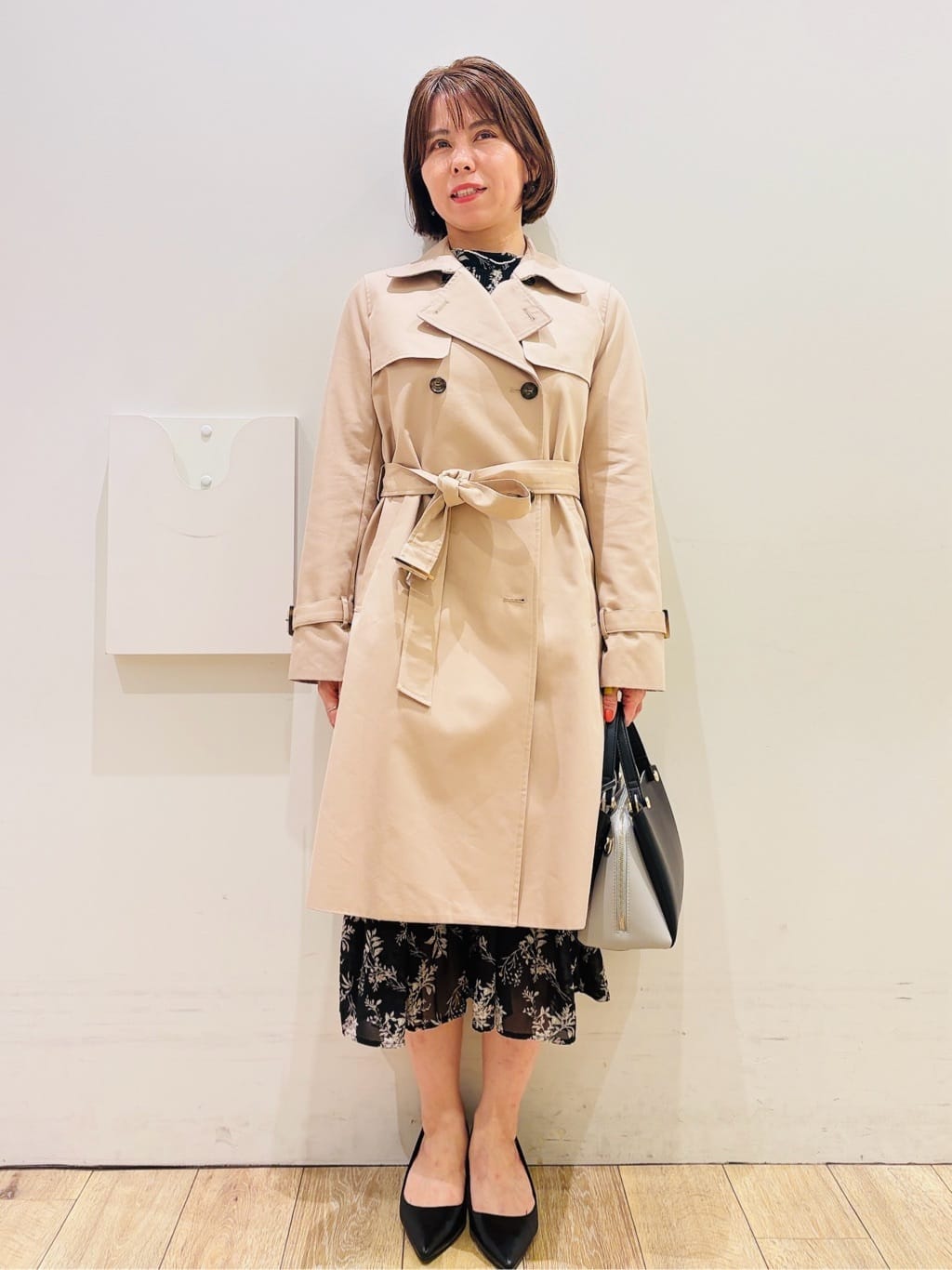 YUKOさんの「index｜撥水トレンチコート【洗濯機OK／花粉対応】《XS～3L》」を使ったコーディネート