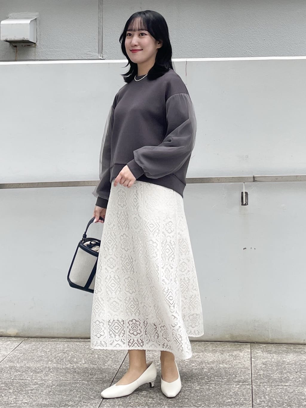 yukariさんの「Reflect｜チュールレイヤードスリーブプルオーバー」を使ったコーディネート