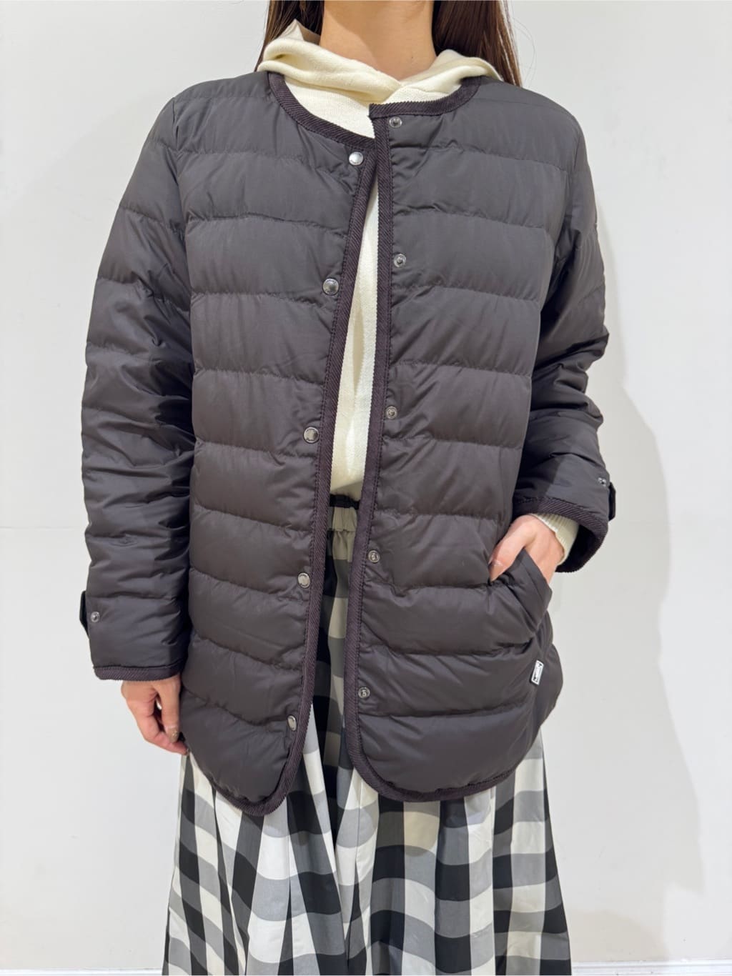 haruさんの「Dessin｜【撥水・2WAY】ミュラーダウンコートミドル丈」を使ったコーディネート