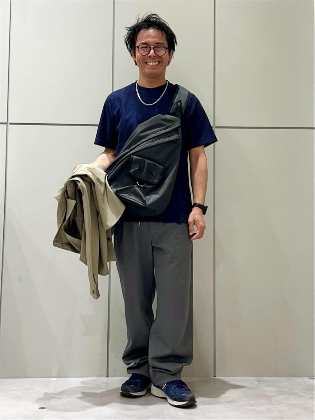 KENJI Iさんの「THE SHOP TK｜FLEX LINE  カバーオール　ストレッチ/防シワ/マシンウォッシャブル/セットアップ可」を使ったコーディネート