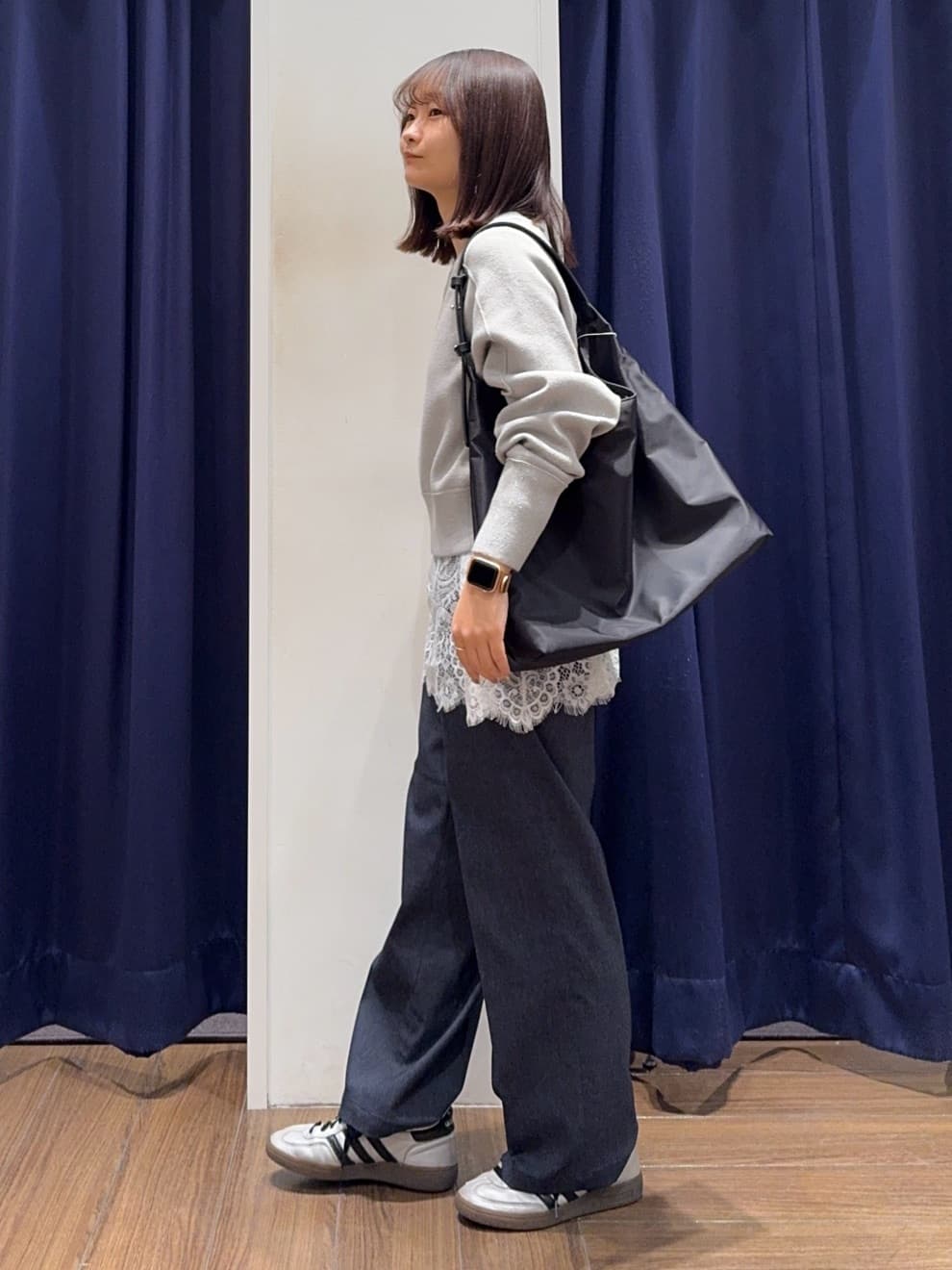 cherryさんの「THE SHOP TK｜【着丈が選べる】スウェットライクラメジャカードニット」を使ったコーディネート