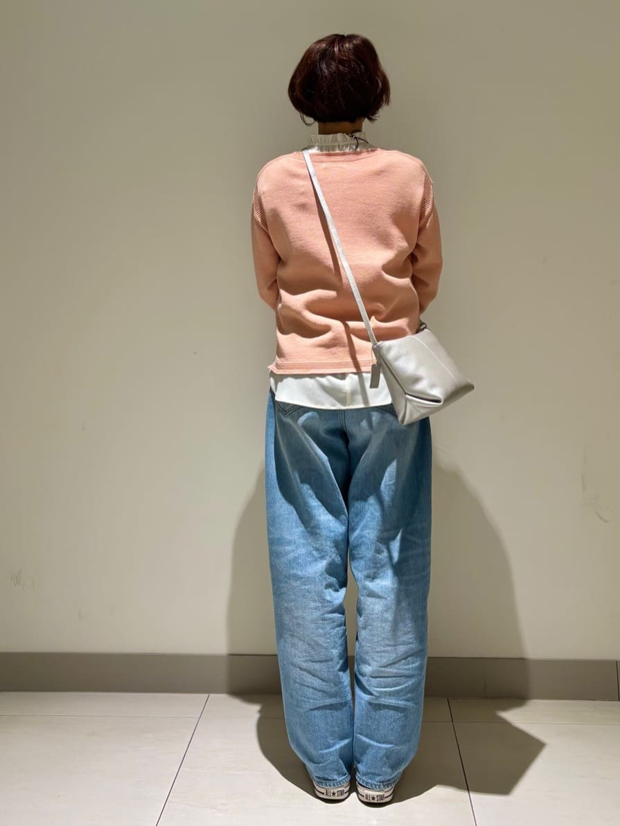 Haruさんの「Dessin｜【洗える】フリルネックジョーゼットブラウス」を使ったコーディネート