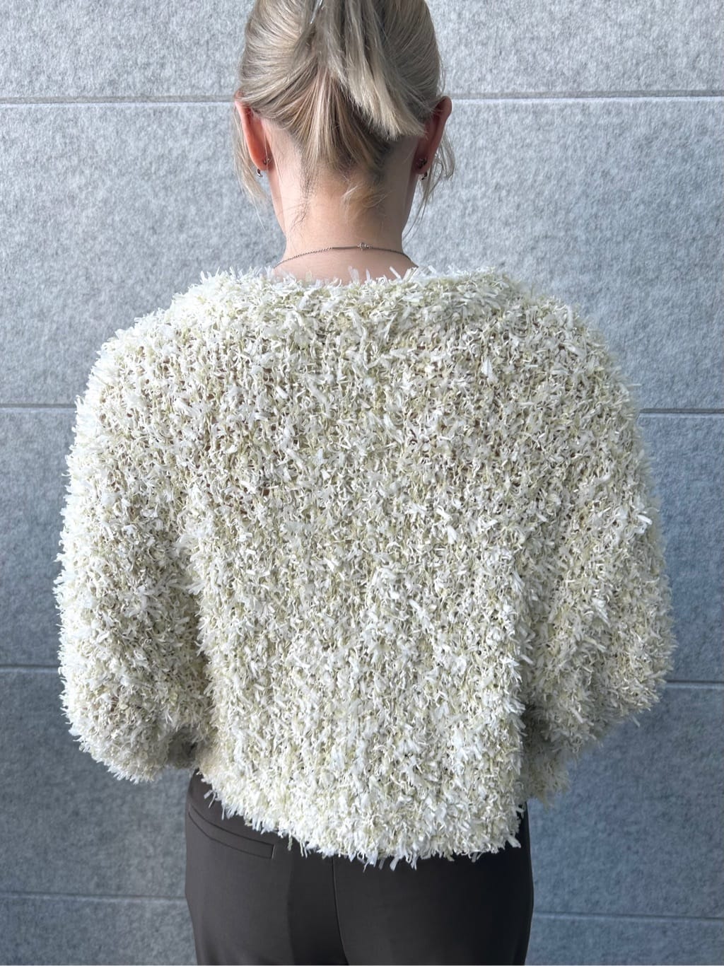 honoka Aさんの「CODE A｜fancy yarn cardigan」を使ったコーディネート