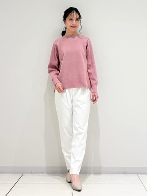 kayoさんの「INDIVI｜【洗える／選べる8色】トーンアップニット」を使ったコーディネート