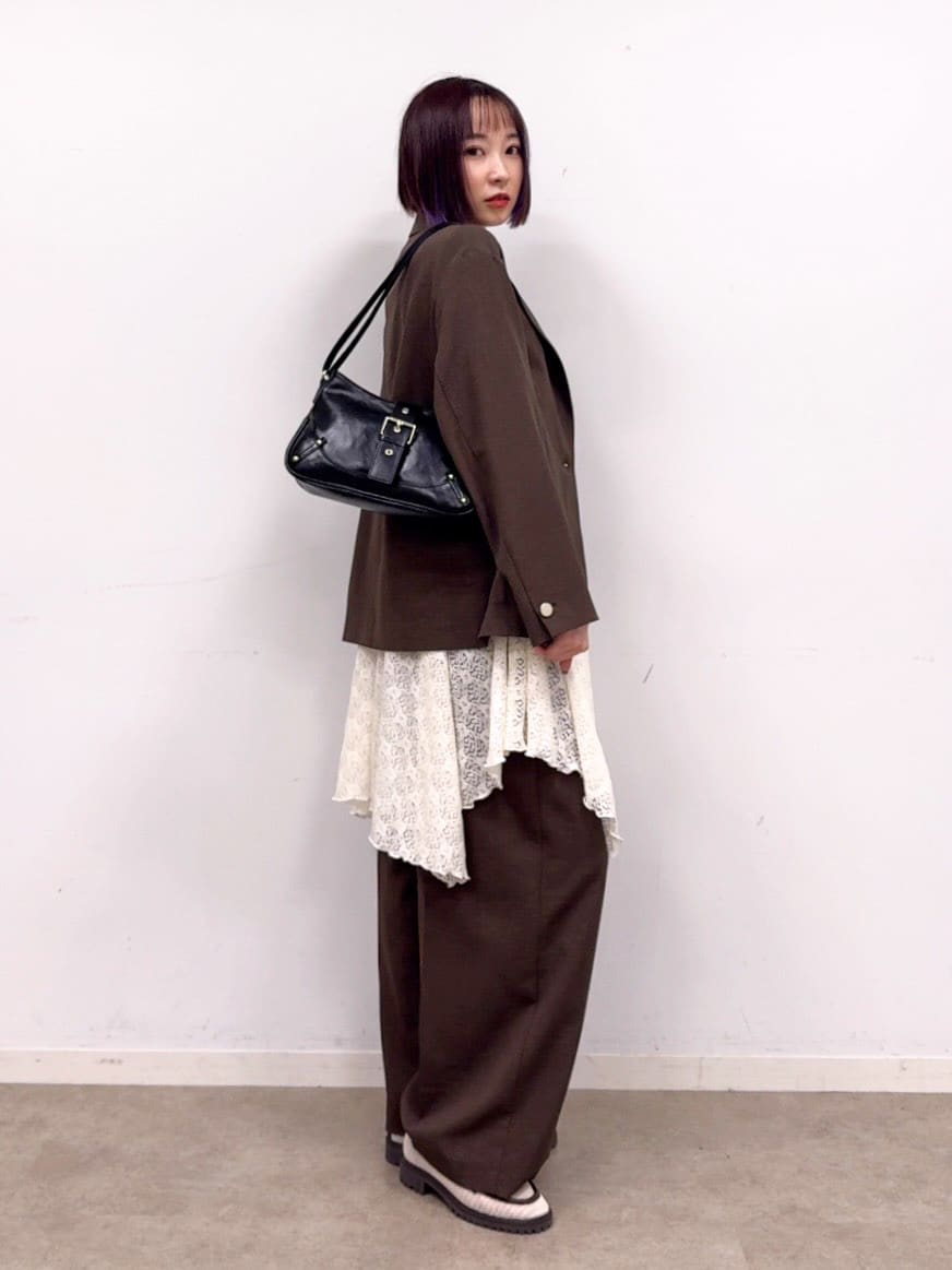 𝐜𝐡𝐢𝐤𝐚さんの「SHOO･LA･RUE｜【洗濯機可/セットアップ可/UV/SS-LL】楽してきちんと きれい見えゆったりワイドパンツ」を使ったコーディネート