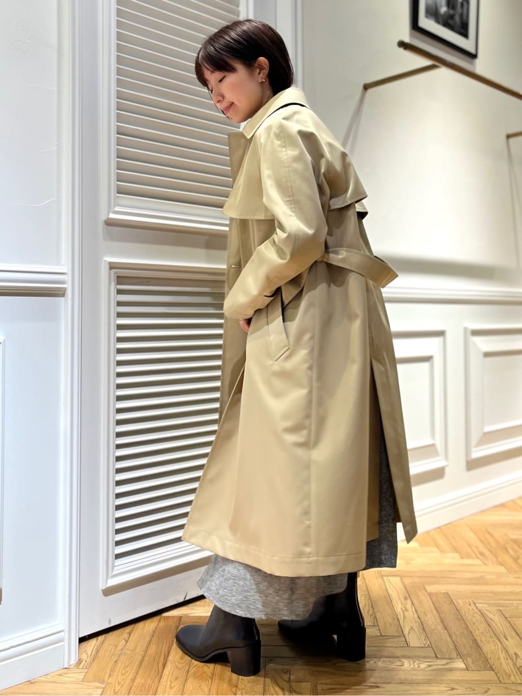 つじ まこさんの「DRESSTERIOR｜◆ウォッシャブル ツイードライク ワンピース」を使ったコーディネート
