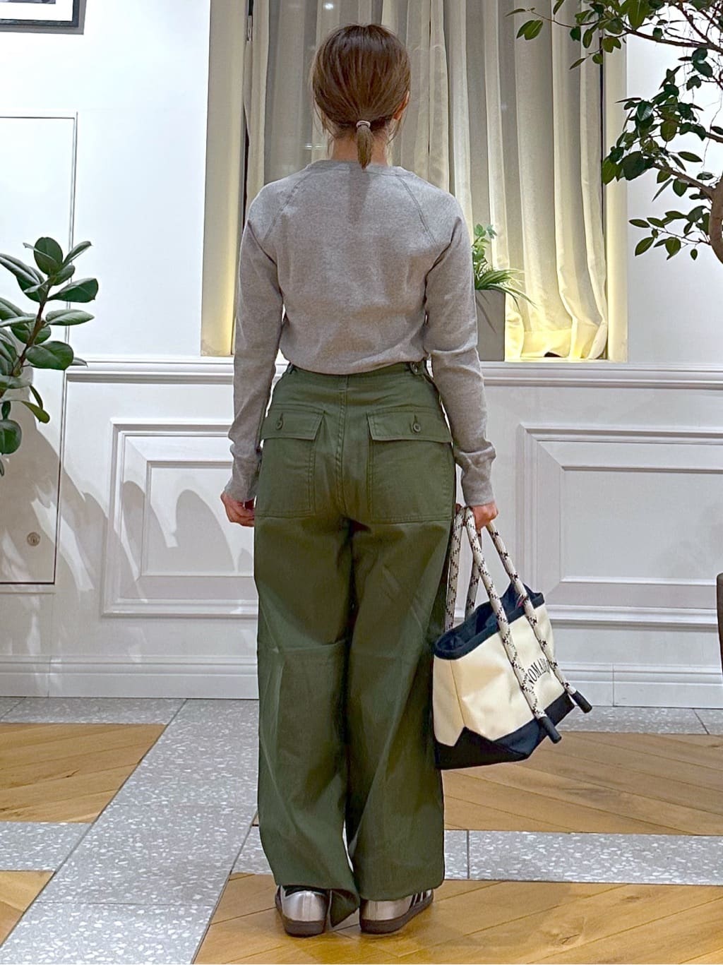 なべこさんの「DRESSTERIOR｜20／－フライスベーシックプルオーバー」を使ったコーディネート