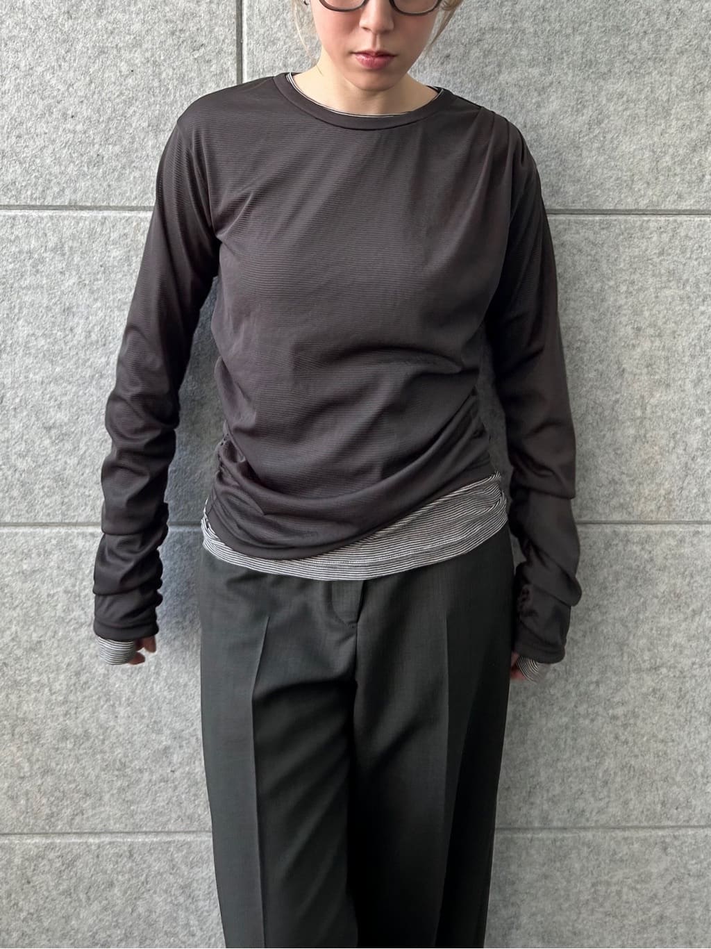 honoka Aさんの「CODE A｜turn up chic trousers」を使ったコーディネート