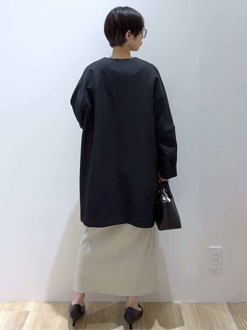えりさんの「OPAQUE.CLIP｜フォルムスリーブミドルコート【洗濯機OK】」を使ったコーディネート
