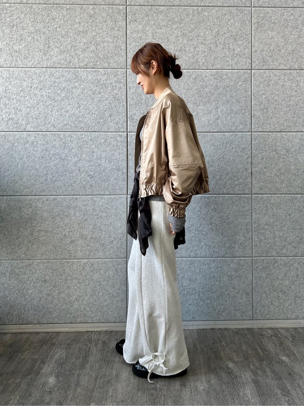 harunaさんの「CODE A｜sheer combi layer tops」を使ったコーディネート