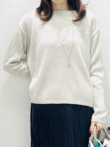 Miwaさんの「UNTITLED｜◆【洗える/光沢感】ファンシーヤーンニット」を使ったコーディネート