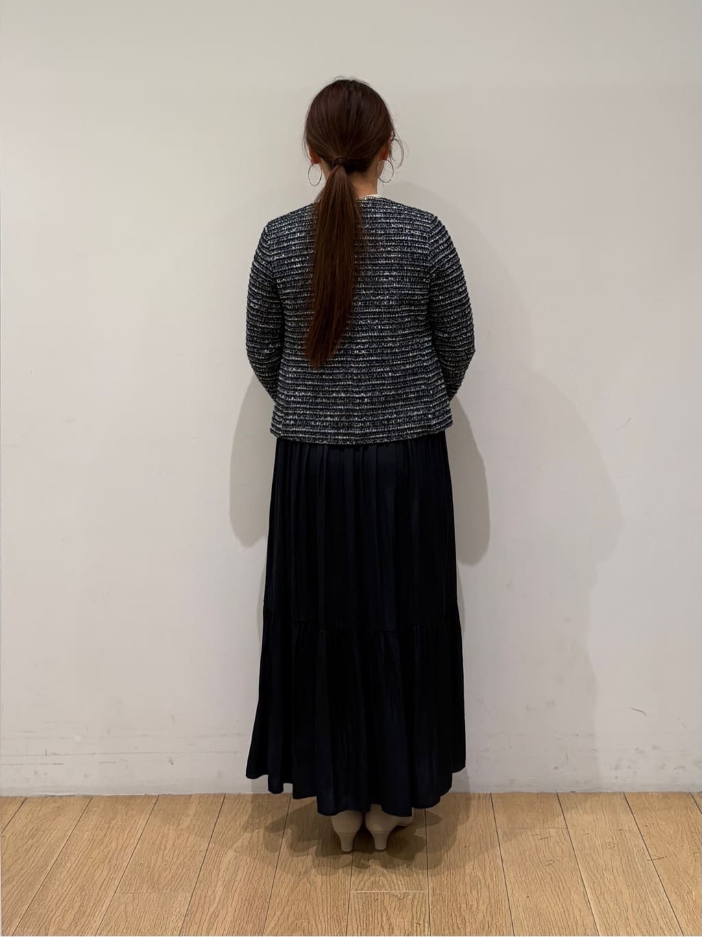 maiさんの「INDIVI｜【セレモニー／洗える】ミックスツイードライトジャケット」を使ったコーディネート