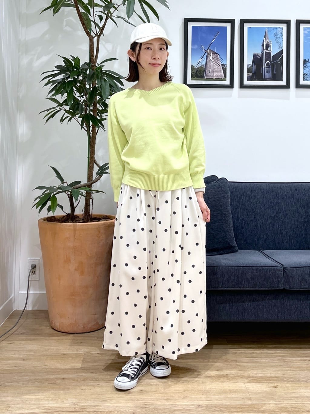 canaさんの「Dessin｜【花粉ガード/撥水加工/洗える】ステンカラースプリングコート」を使ったコーディネート
