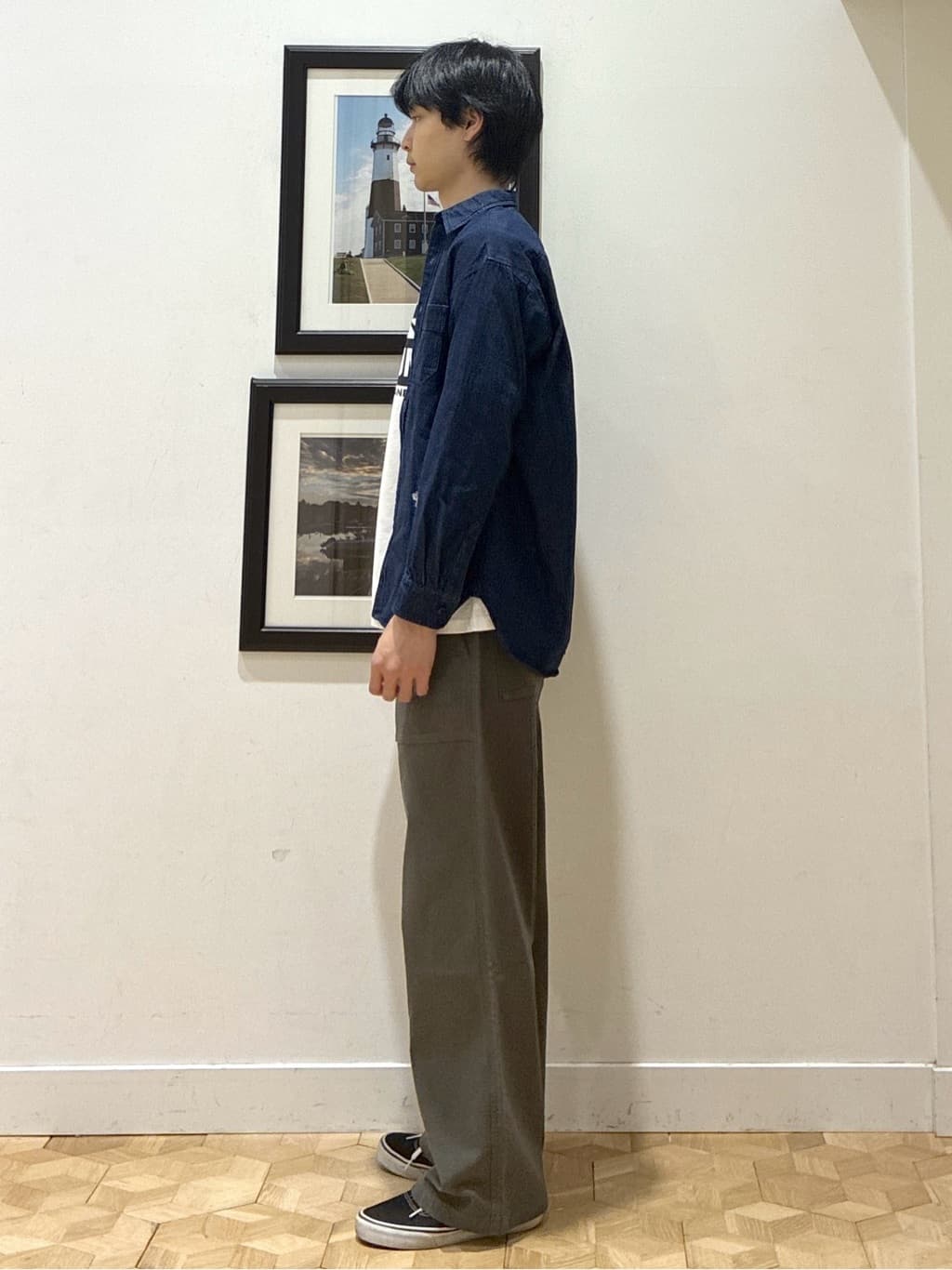 KAZUKIさんの「Dessin｜【ユニセックス/洗える】10OZデニムシャツ」を使ったコーディネート