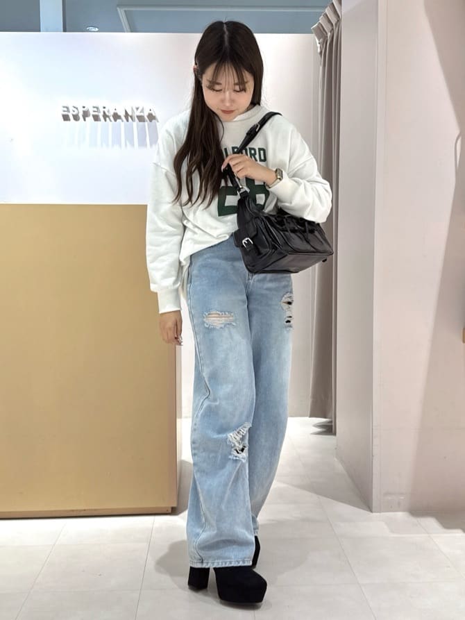 neinaさんの「ESPERANZA｜ポケットリボン2WAYバッグ」を使ったコーディネート