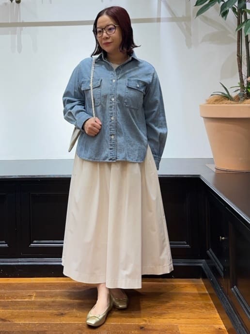 Asamiさんの「DRESSTERIOR｜◆ウォッシャブルコットンカシミヤプルオーバーニット」を使ったコーディネート