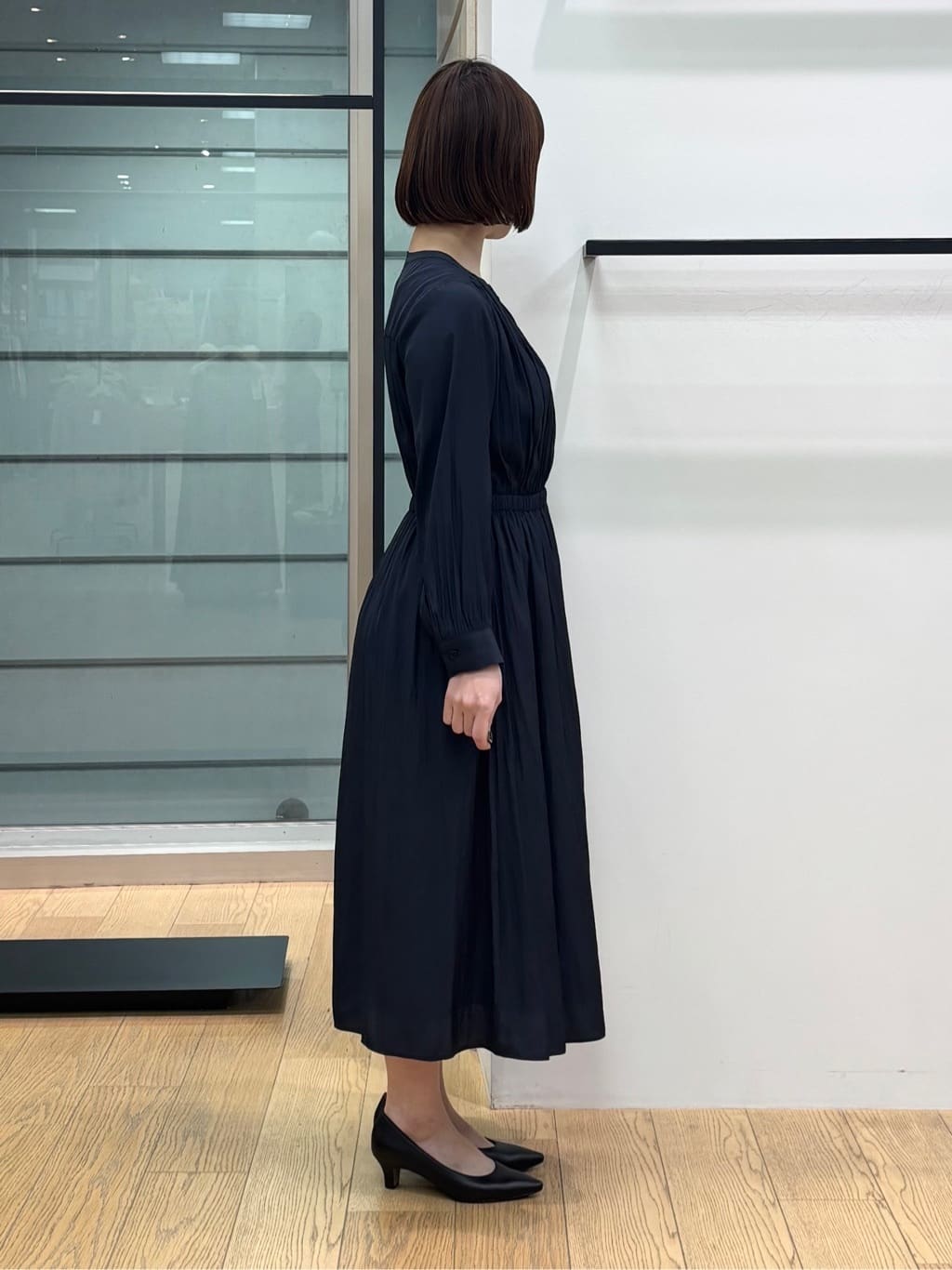 asamiさんの「INDIVI｜【洗える】ギャザーフレアワンピース」を使ったコーディネート